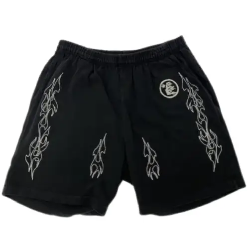 Black Hellstar Studios Flames Shorts Black Hellstar Studios Flame Shorts
