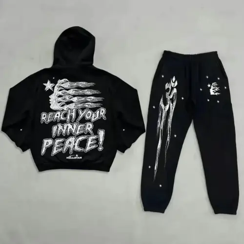 Black Hellstar Studios Inner Peace Tracksuit Black Hellstar Studios Inner Peace Tracksuit