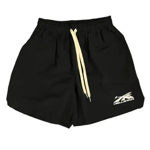 Black Hellstar Studios Logo Shorts Black Hellstar Studios Logo Shorts