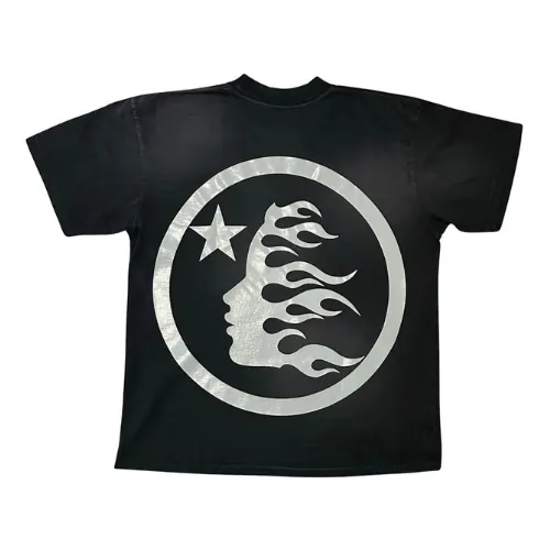 Black and Blue Hellstar Gel Sport Logo Tee Black and Blue Hellstar Gel Sport Logo Tee