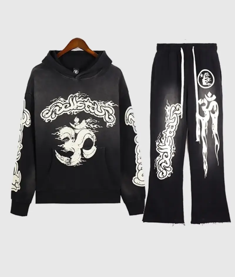 Hellstar Studios Records Yoga Tracksuit Black Hellstar Studios Records Yoga Tracksuit Black