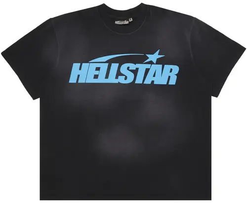 Hellstar-Classic-T-Shirt-Regular-Print-Black-Blue Hellstar Classic T-Shirt (Regular Print) Black Blue