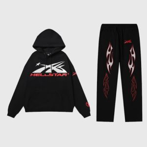 Hellstar Sports Tracksuit Black Red