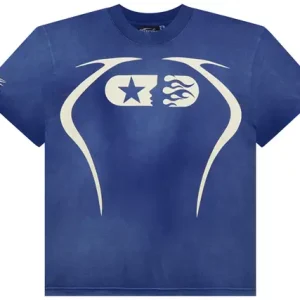 Hellstar Warm Up T-Shirt Blue