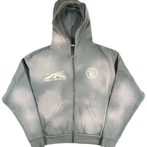 Hellstar Zip Up Sweatshirt Grey